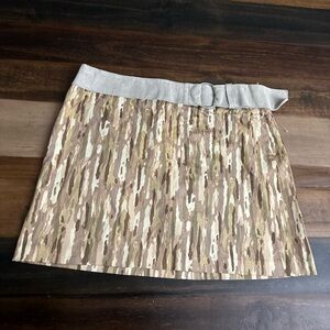 Y2K camo mini skirt